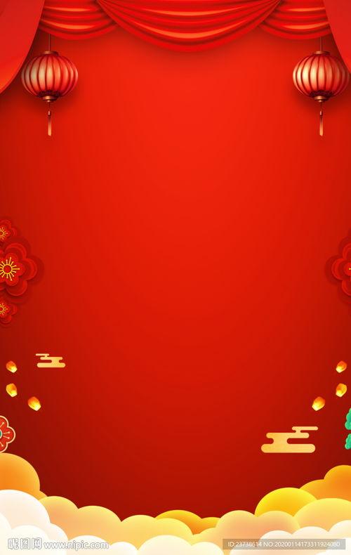 红色喜庆图片,红色图片中的节日盛宴