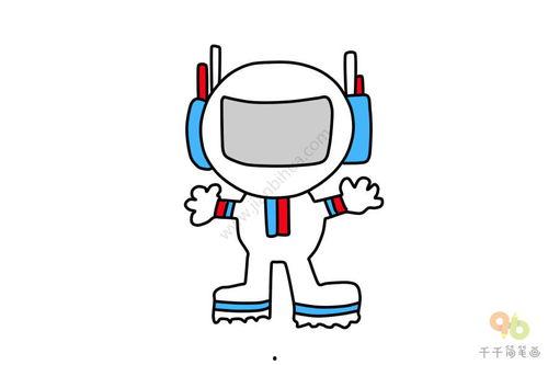 宇航员简笔画图片大全,宇航员简笔画中的奇幻宇宙之旅