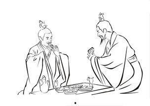 古人简笔画图片大全,简笔画中的历史画卷