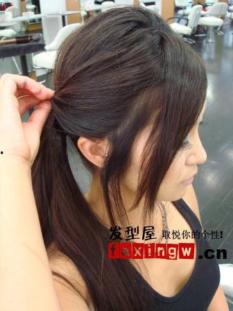 韩国马尾发型图片,时尚潮流的完美演绎