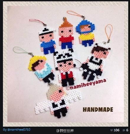 拼豆豆图纸大全图片,创意无限，拼出你的艺术世界